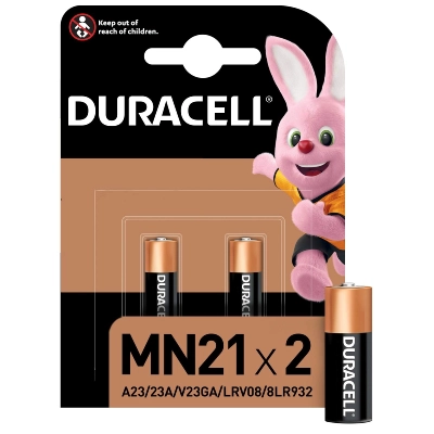 Puldipatarei 12V 23A 2tk 8LR932 A23 Duracell 10x29mm