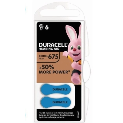 ZA675 kuuldeaparaadi patareid Duracell Activair 6tk