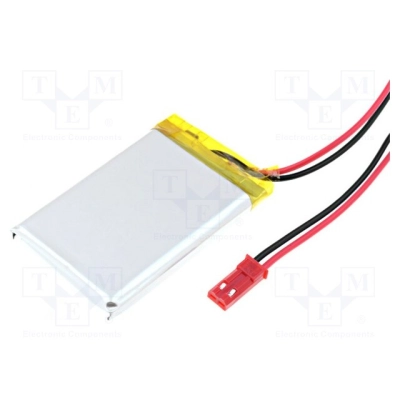 Aku Li-Po 3.7V 400mAh 4x30x35mm juhtmed