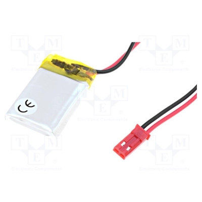 Aku Li-Po 3.7V 450mAh 5x22x48mm juhtmed    ACCU-LP502248/CL