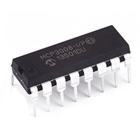 mcp3008-i/p    10bit adc, 2.7v, 8ch, spi, 16dip