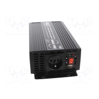 Voltage converter 12V->230V 800W siinus, Poola Prantsus socket