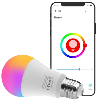 Sonoff  nutikas RGB  ja W/WW LED lamp 9W E27