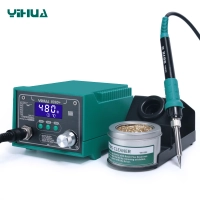 Soldering iron 75W 200-480 °C iron holder, with substrate for soldering iron cleaning