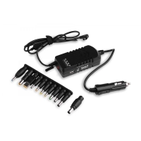 Universal laptop charger for the car in 11-32V, out 12-24V 90W