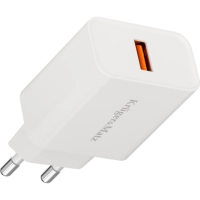 USB toa kiirlaadija QC3.0 USB 3A 18W valge