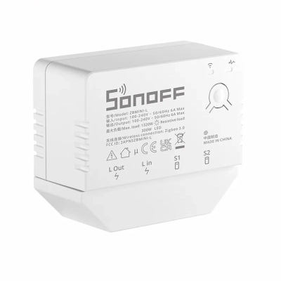 Sonoff Mini Zigbee juhtmevaba nutilüliti, lisa sisend