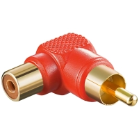 RCA Adapter 90°, red