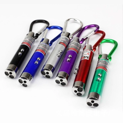 3-in-1 laser pointer + taskulamp + UV lamp