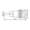 Bnc adapter, bnc male to rca male