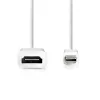 Mini Displayport pistik -> HDMI pesa üleminek 0.2m valge