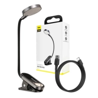 LED readinglamp with clip 4000K 3W 350mAh battery, black