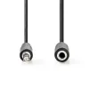 3.5mm audio stereo pikendus kaabel 5m must