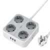 Extension cord 1.5m 4xSchuko 10A 2500W 3xUSB-A 5V 3A Tessan