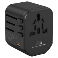 Reisiadapter 200 riiki, 2x USB-A, USB-C, kaitse 8A PD QC3.0