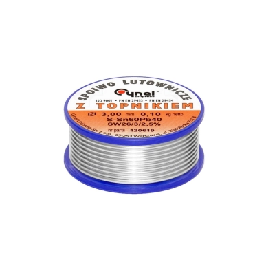 Tin 3mm 100g 60/40 2.5% flux