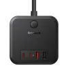 Зарядное устройство Baseus PowerCombo 3AC+2xUSB-A+2xUSB-C 30W, 1.5m