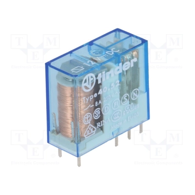 Relay: electromagnetic; DPDT; Ucoil: 12VDC; Icontacts max: 15A