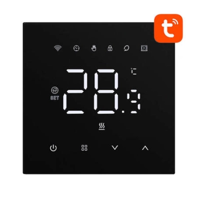 Floor thermostat 16A WiFi Avatto black Tuya