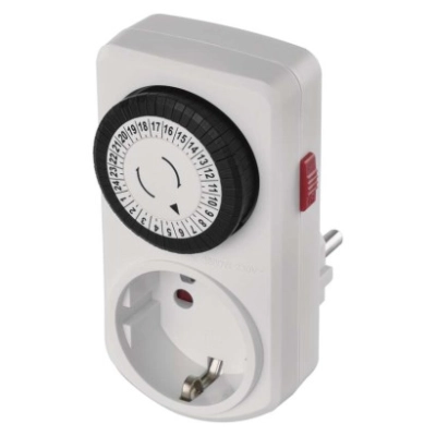 Mechanical 24-hour timer, 30-min switch 3680W