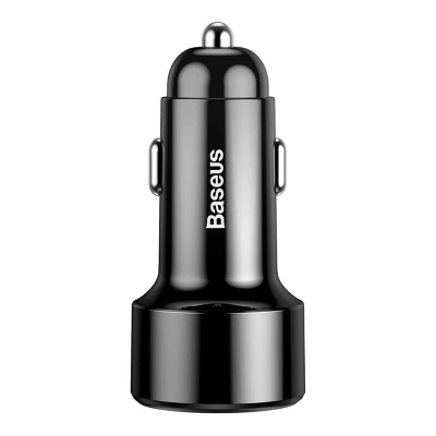 Car charger Baseus Magic USB + USB-C QC 4.0 PD 45W, black