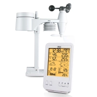 Professional weather station with wireless sensor white