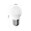 LED E27 pall G45 230VAC 4.2W 470lm soe valge 2700K Classic