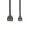 HDMI-mini HDMI 1.4 kaabel 1.5m, must