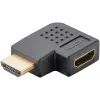 Угол HDMI вправо, переход 90 градусов, 8K, 60 Гц, позолоченный