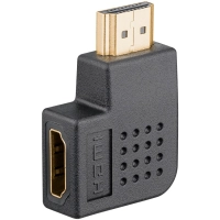 HDMI Angled Adapter 270° Horizontal, 8K @ 60 Hz, Gold-Plated