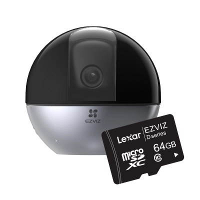 EZVIZ E6 IP pöördkaamera 5MP AI WIFI Homekit + 64GB MicroSD