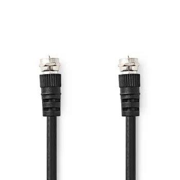 Satellite  and Antenna Cable, F-plugs, 1.5m, black