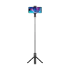 Selfie-stick pulk, teleskoop kuni 69cm, tripod,  must