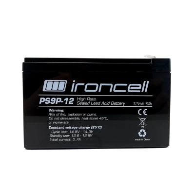 Pliiaku 12V 9.0Ah High Rate 151*65*95mm klemm T2 Ironcell