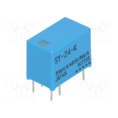 Relay: electromagnetic; SPDT; Ucoil: 24VDC; 2A; 0.5A/120VAC;