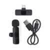 USB-C wireless lavalier microphone, black