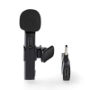 USB-C wireless lavalier microphone, black