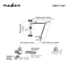 Tablet table mount up to 1kg 4-12" white