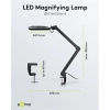 LED suurenduslamp klambriga, 9 W, must