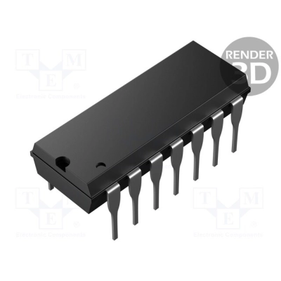 SN74HC74N, TEXAS INSTRUMENTS, IC: digital; presettable,D flip-flop; Ch: 2; THT; DIP14; HC