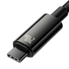 Зарядный кабель USB-C 3м 240Вт 480Мбит/с Baseus Tungsten черный