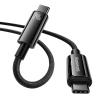 Зарядный кабель USB-C 3м 240Вт 480Мбит/с Baseus Tungsten черный