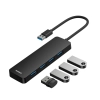 USB-A 3.0 hub 4 porti 15cm juhe UltraJoy Lite must