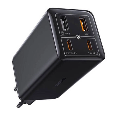 USB charger Baseus GaN6 Pro 100W 2*USB-A 2*USB-C black 1m