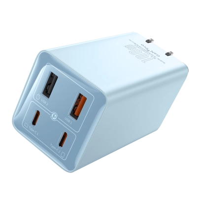 USB charger Baseus GaN6 Pro 100W 2*USB-A 2*USB-C blue 1m