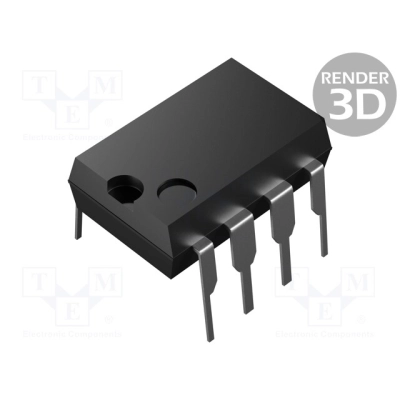 93C56B-I/P IC: EEPROM memory; 2kbEEPROM; Microwire; 128x16bit; 4.5÷5.5V; 2MHz