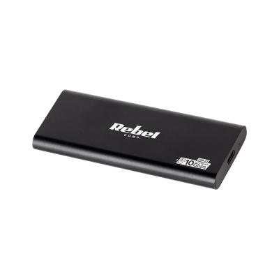 Коробка для жесткого диска SSD M2, USB-C 10 Гбит/с, черный, алюминий