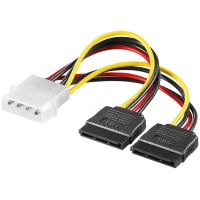 Переходной разъем Molex 2*SATA слот 13см