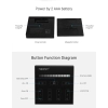 MONO+CCT 4-зонный настенный светодиодный контроллер 2xAAA черный