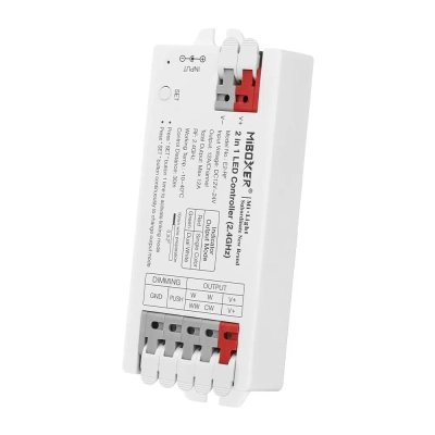 MONO/CCT LED control receiver RF 2*6A 12-24V Mi Boxer